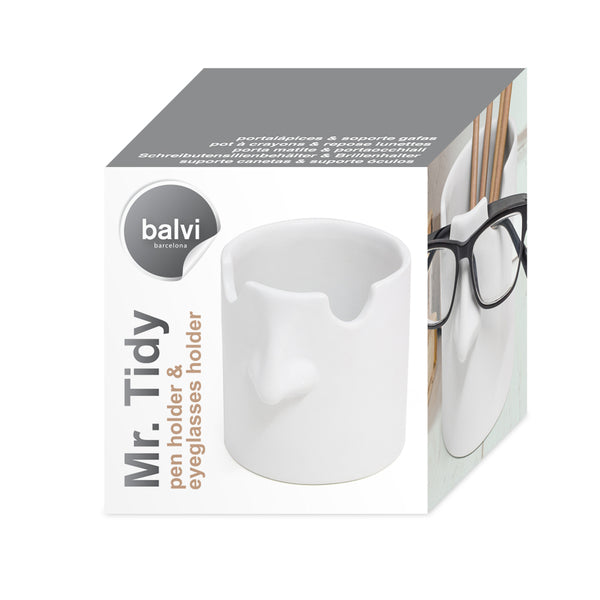 Glasses and pencil holder, ceramic