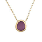 Matte finished silver necklace and 24k gold plated (gold finish) /fashion gifts