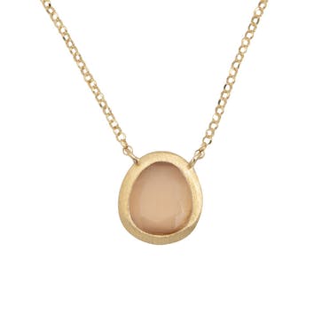 Matte finished silver necklace and 24k gold plated (gold finish) /fashion gifts