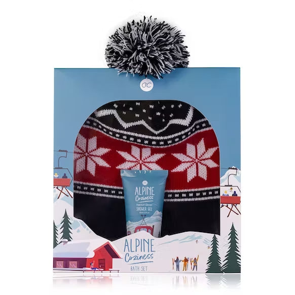 Sale%- Gift set with shower gel and alpine hat