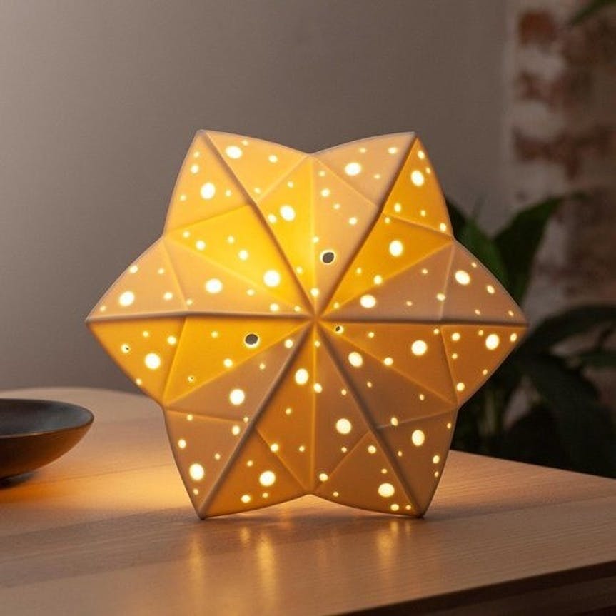 Iluniq- Decorative table lamp, gift idea- STAR