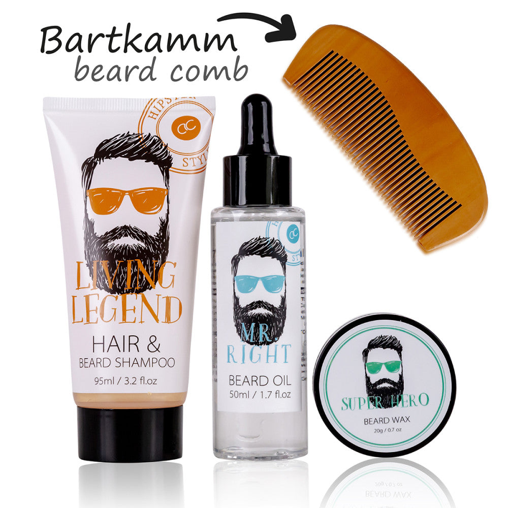 HIPSTER STYLE bathroom set in a bag - 3 products + comb