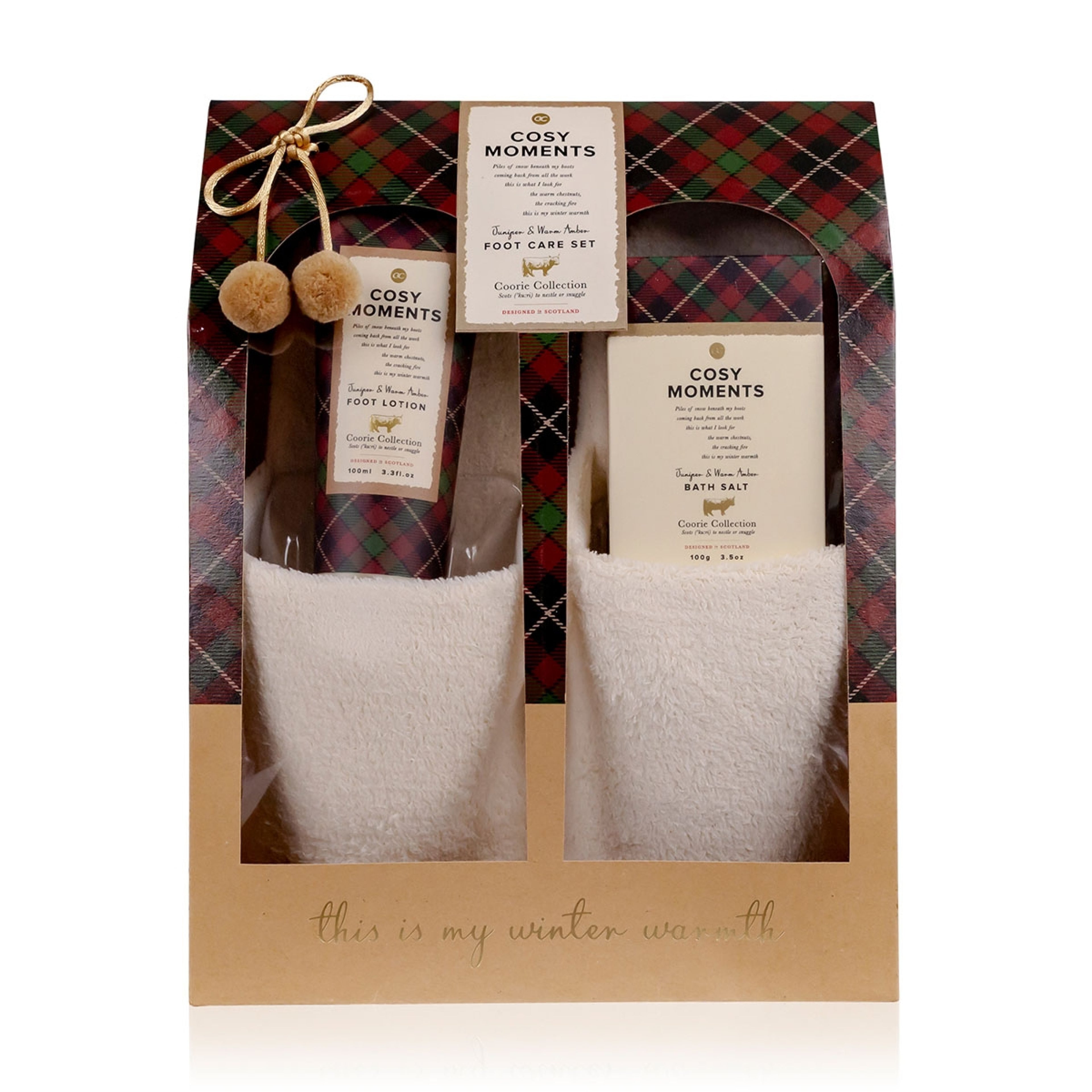 COSY MOMENTS bathroom set with slippers