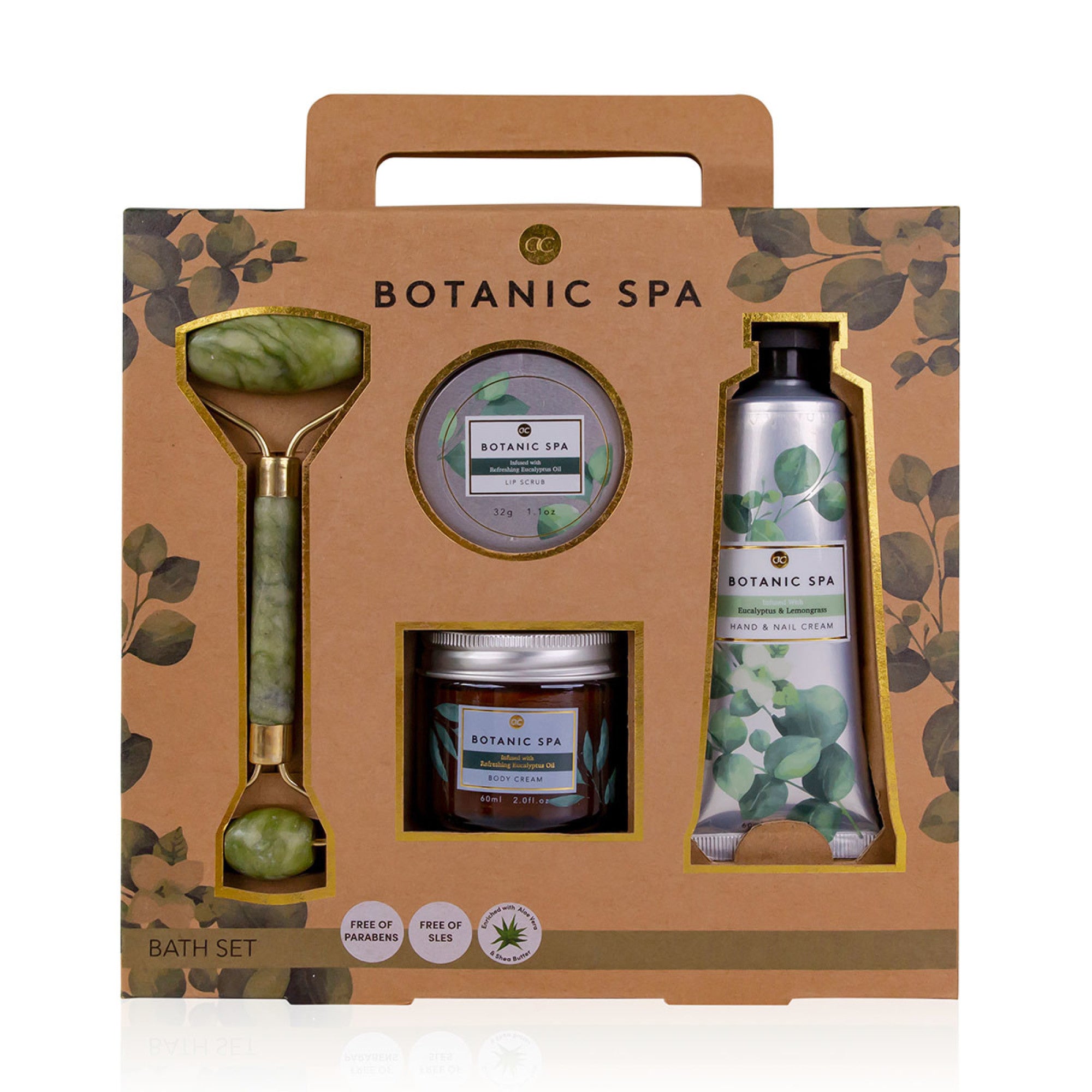 BOTANIC SPA bath set - 3 products + facial massage roller