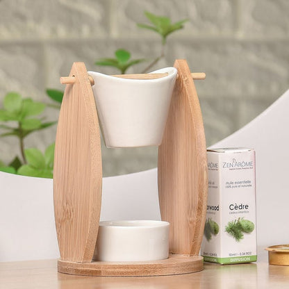 Aparat de aromaterapie Naturea Voile din ceramica si bambus