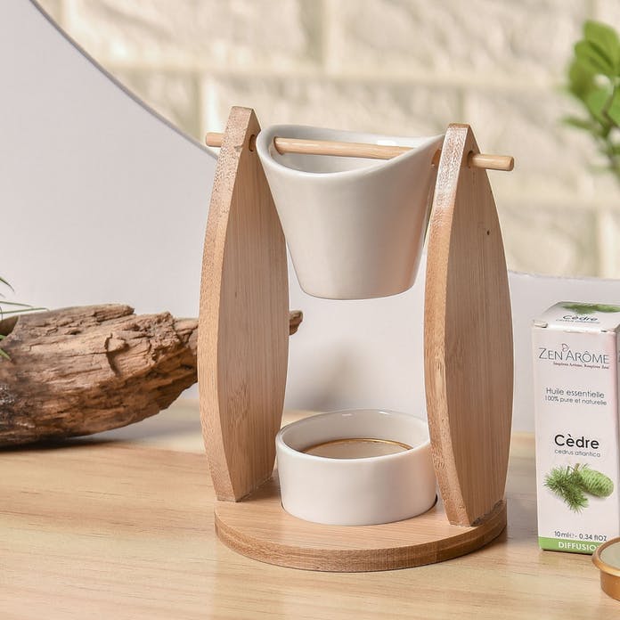 Aparat de aromaterapie Naturea Voile din ceramica si bambus