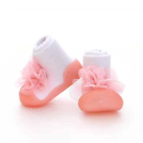Attipas, pantofi antiderapanti pentru copii, roz