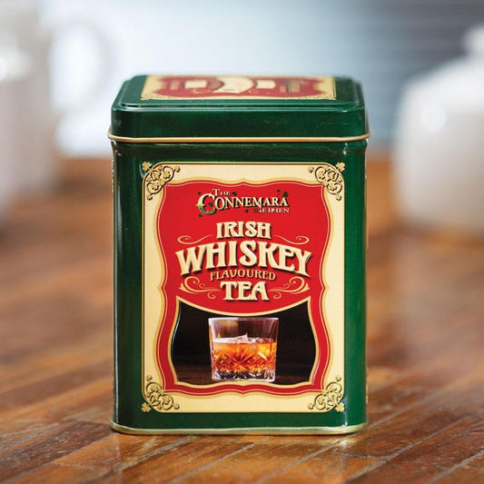 Ceai negru, irlandez, aromatizat whisky in cutie metalica