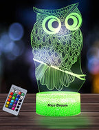 3D owl lamp