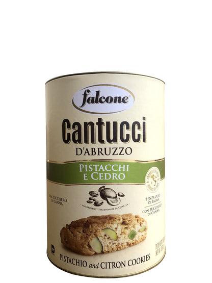 Cantucci cu fistic si lamaie, 250gr in CUTIE CADOU