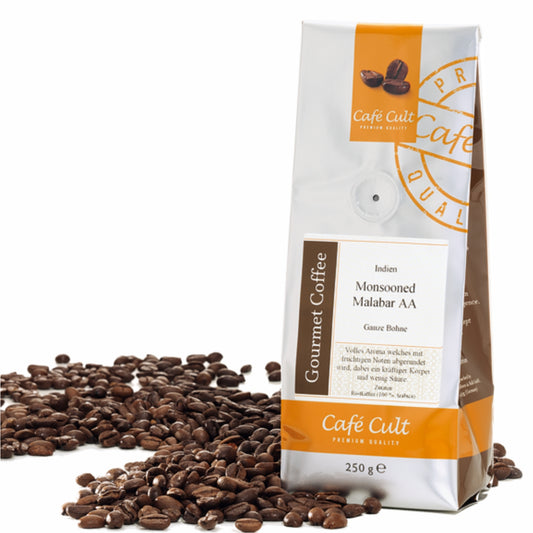 Cafea boabe India Monsooned “Malabar“, 250 gr