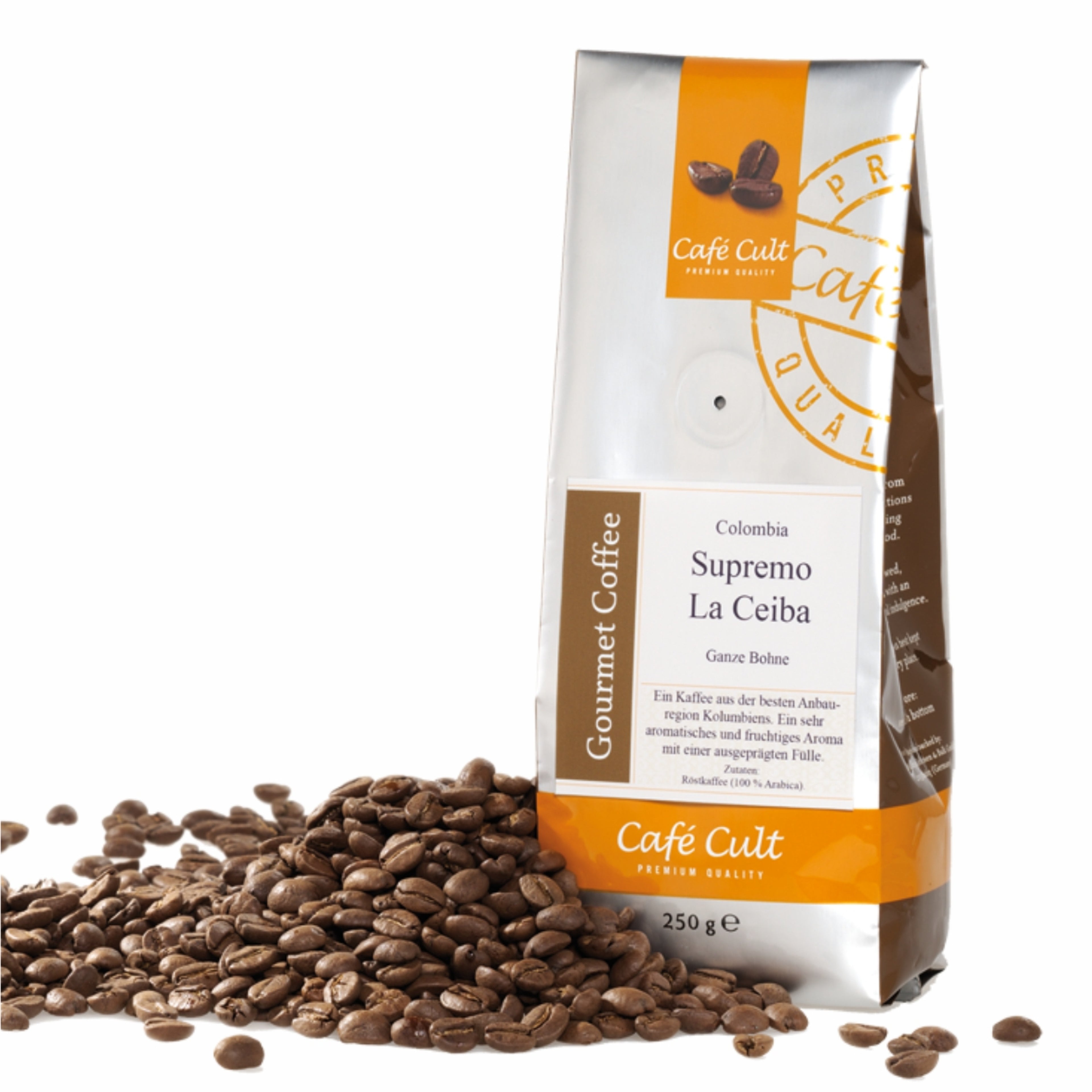 Cafea boabe Colombia Supremo “La Ceiba“, 250 gr /Coffee & tea