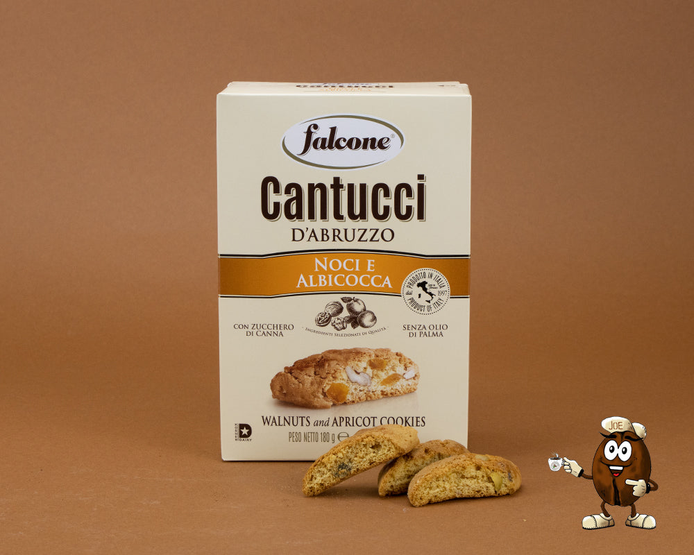 Cantucci - biscuiti crocanti cu nuci si caise, 180g