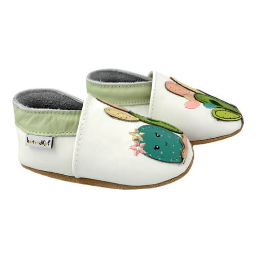 Pantofi din piele pentru copii, Cactus