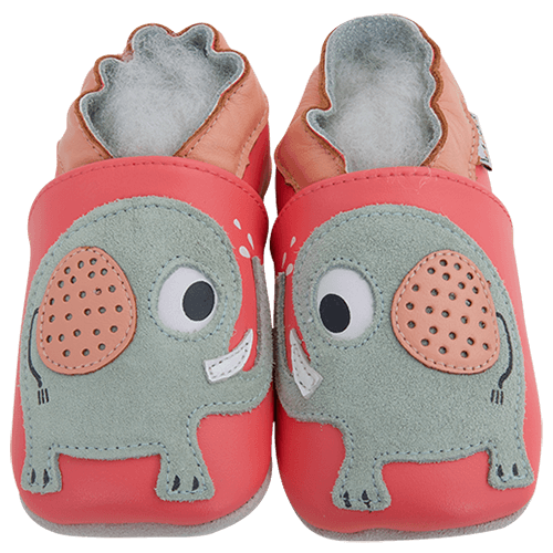 Pantofi din piele pentru copii Elephant