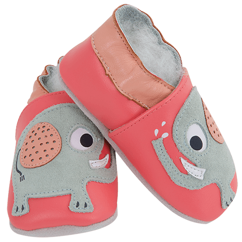 Pantofi din piele pentru copii Elephant