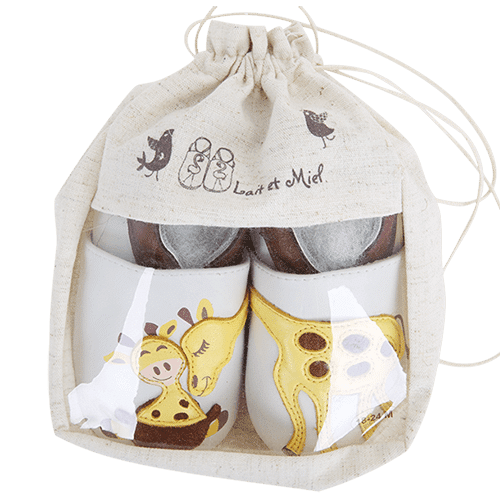 Children's leather shoes, Giraffe