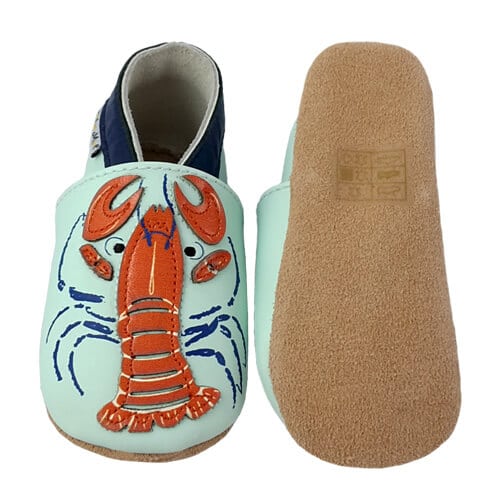 Leather shoes for children, Lobster