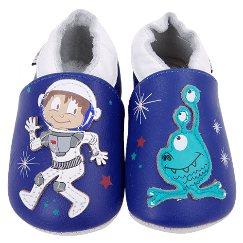 Pantofi din piele pentru copii, Cosmonaut/Fashion gifts