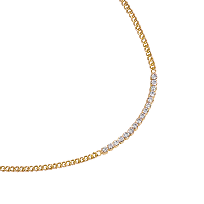 Necklace at the base of the neck AG 925 with zirconia /fashion gifts