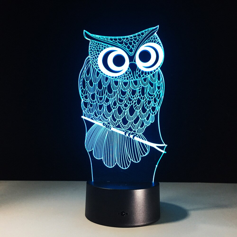 3D owl lamp
