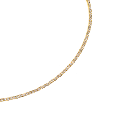 Rigid necklace made of Ag 925, with zirconia /fashion gifts