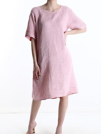 100% linen dress - One size (Large fit)