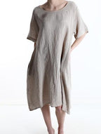 100% linen dress - One size (Large fit)