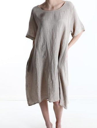 100% linen dress - One size (Large fit)