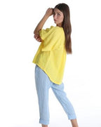 Bluza lejera de in 100% cu anchior- Talie unica (Medium fit)