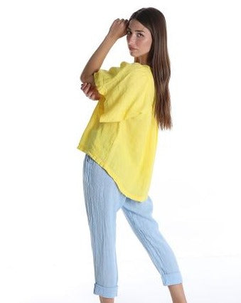 Bluza lejera de in 100% cu anchior- Talie unica (Medium fit)