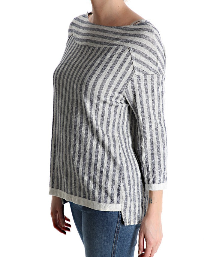 Bluza din bumbac cu maneca lunga- Talie unica (Medium fit)