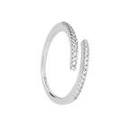 Adjustable 925 silver ring with zirconia /fashion gifts