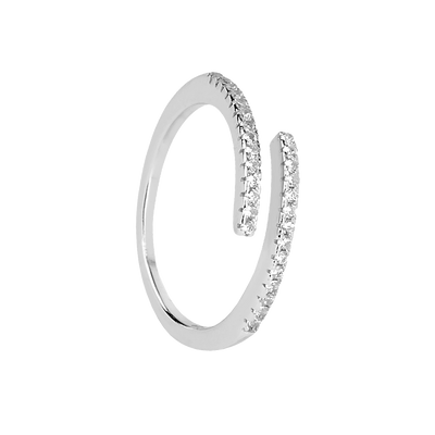Adjustable 925 silver ring with zirconia /fashion gifts