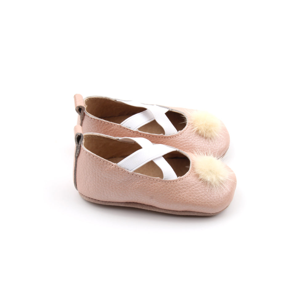 Pantofi din piele pentru copii Balerina