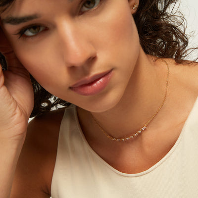 925 silver necklace with zirconia /fashion gifts