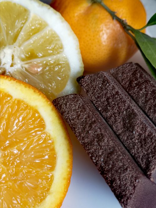 Gluten Free-Modica Chocolate with Orange Peel 100g/ Gluten Free, Milk Free