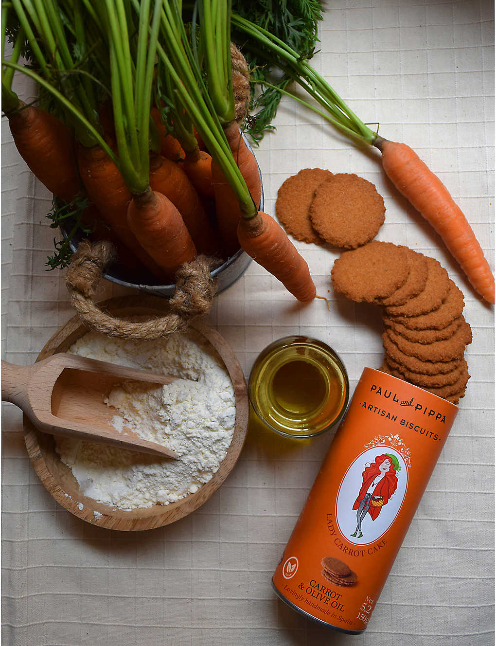 Vegan- Biscuiti cu morcovi, 130g