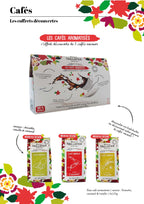 AROMATIZATA- Pachet cu 3 tipuri de cafea macinata, 3x125g /Coffee & tea