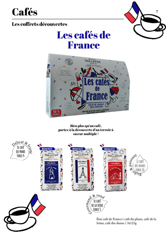 Box cafea macinata Cafe de France, 3x125g /Coffee & tea