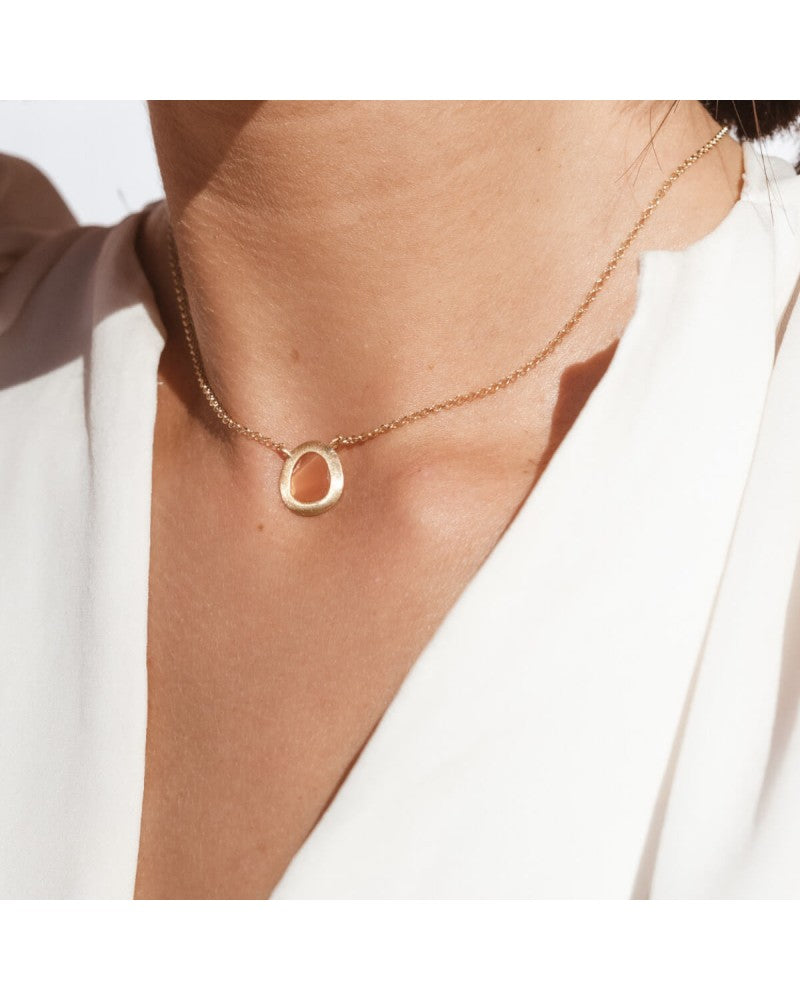 Matte finished silver necklace and 24k gold plated (gold finish) /fashion gifts