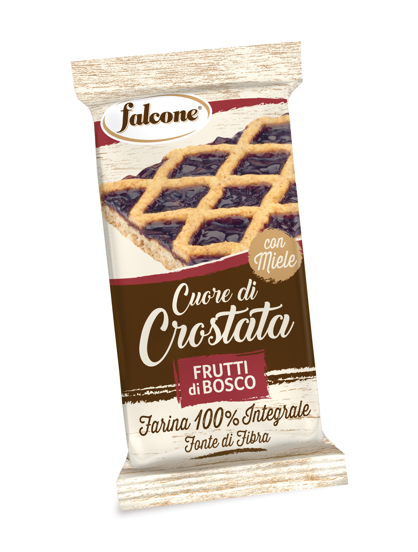 Cuor di crostata- Tarta cu faina integrala, fructe rosii si miere-240g(6x40g)