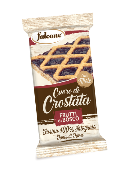 Cuor di crostata- Tarta cu faina integrala, fructe rosii si miere-240g(6x40g)