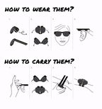 Foldable sunglasses, polarized lenses, unisex/fashion gifts