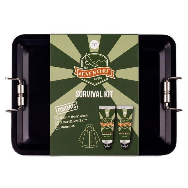 Adventure Collection Set Gel 2in1 hair&amp;body wash 30ml, aftershave balm 30ml, rain poncho (reusable)