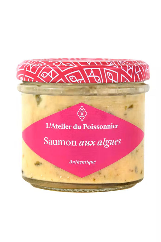 Rillettes de somon afumat, cu alge, 90g