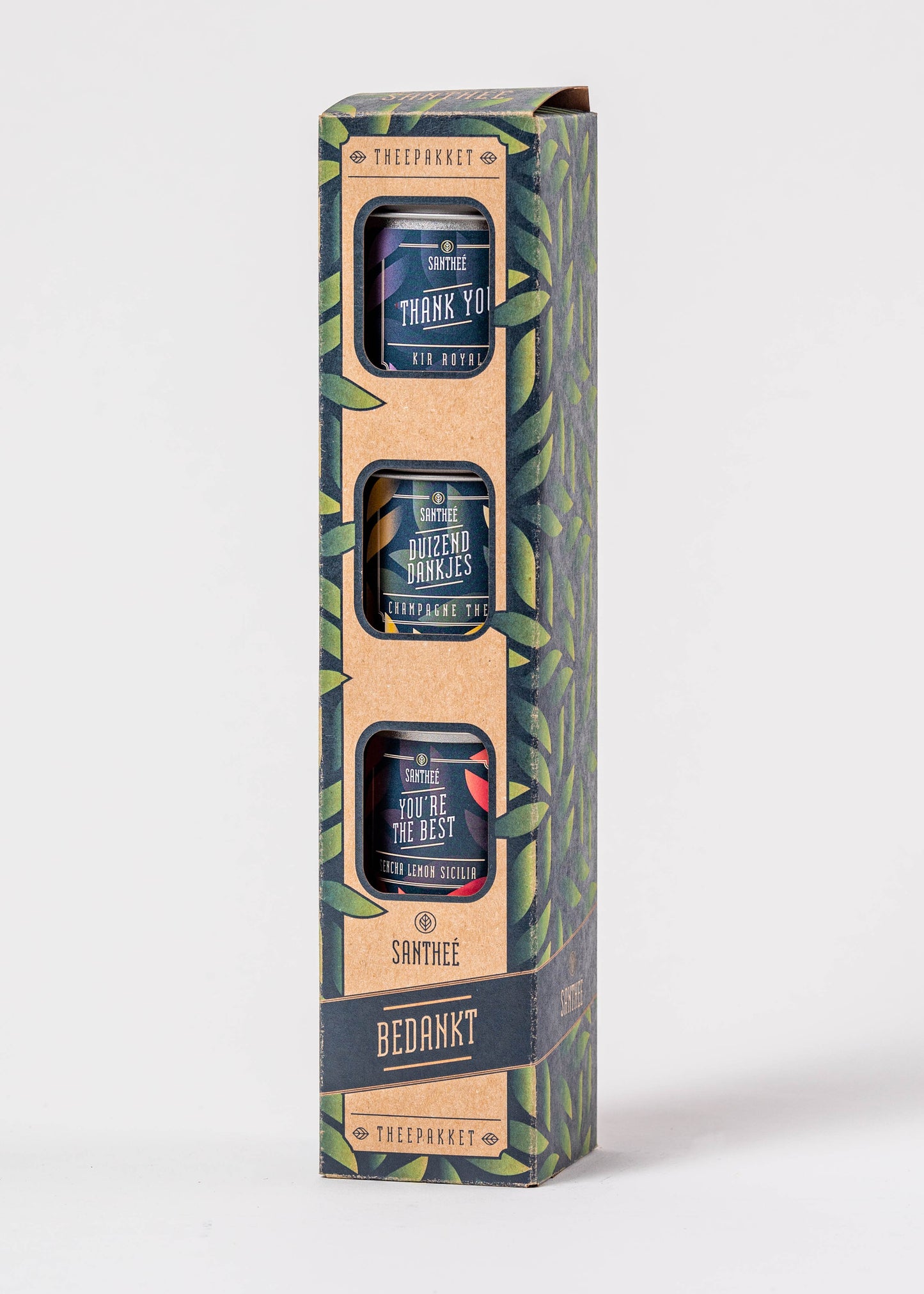 Gift box cu 4 tipuri de ceai gourmet, disponibil in 3 variante, 4x50g /Coffee & tea