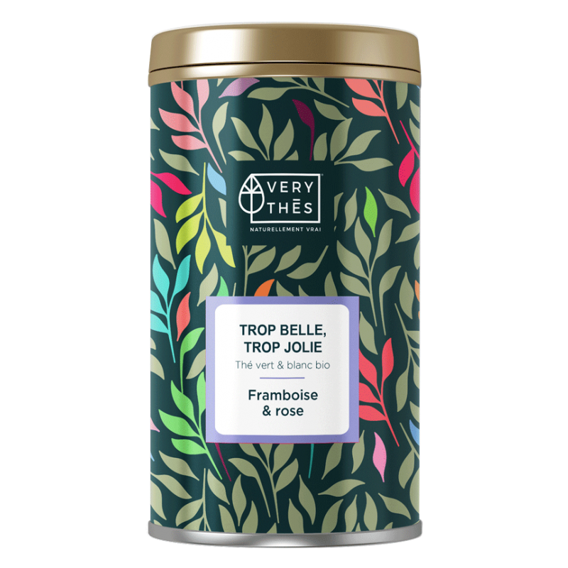 Ceai verde &alb, editie gourmet cu zmeura si violete, 85g /Bio
